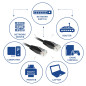 ACT Câble de raccordement U/UTP CAT6 avec connecteurs RJ45 Noir 15 m