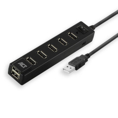 ACT Hub USB 7 Ports avec Interrupteur Marche/arrêt AC6215