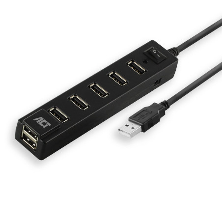 ACT Hub USB 7 Ports avec Interrupteur Marche/arrêt AC6215