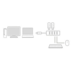 ACT Hub 4 Ports USB 3.1 Gen1 (USB 3.0) AC6300