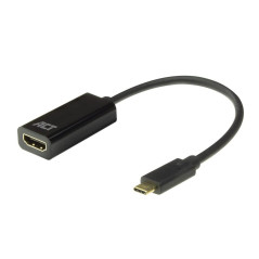 ACT Adaptateur USB c hdmi 4K @ 60Hz Convertisseur USB C, Connexion d'un écran supplémentaire à Un Ordinateur Portable, câble USB
