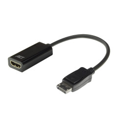 ACT 4K DisplayPort Auf HDMI Adapter, Ultra HD 4K@30Hz, verbindet PC mit HDMI Monitor/Projektor - AC7555