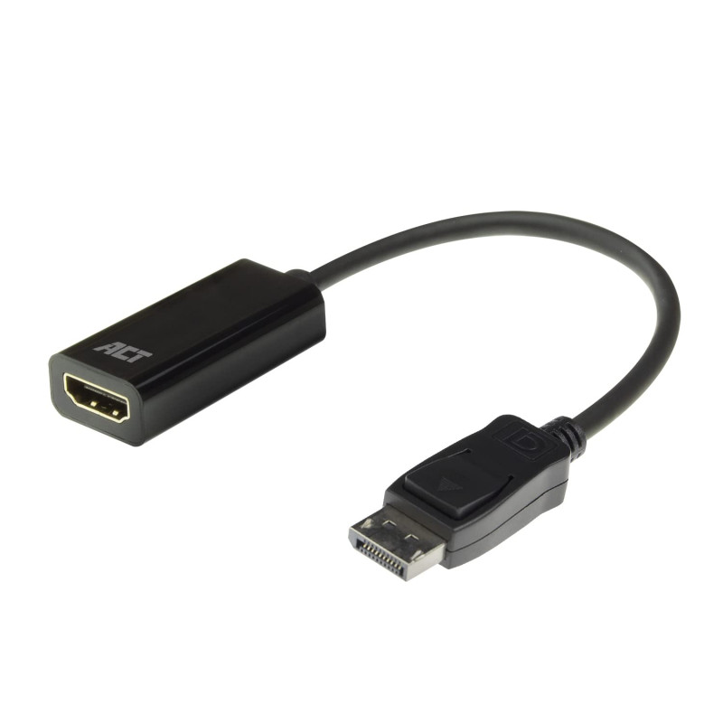 ACT 4K DisplayPort Auf HDMI Adapter, Ultra HD 4K@30Hz, verbindet PC mit HDMI Monitor/Projektor - AC7555 ACT 4K DisplayPort Auf HDMI Adapter, Ultra HD 4K@30Hz, verbindet PC mit HDMI Monitor/Projektor - AC7555