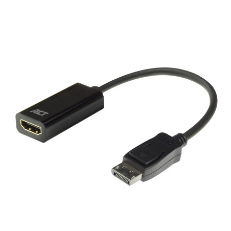 ACT 4K DisplayPort Auf HDMI Adapter, Ultra HD 4K@30Hz, verbindet PC mit HDMI Monitor/Projektor - AC7555