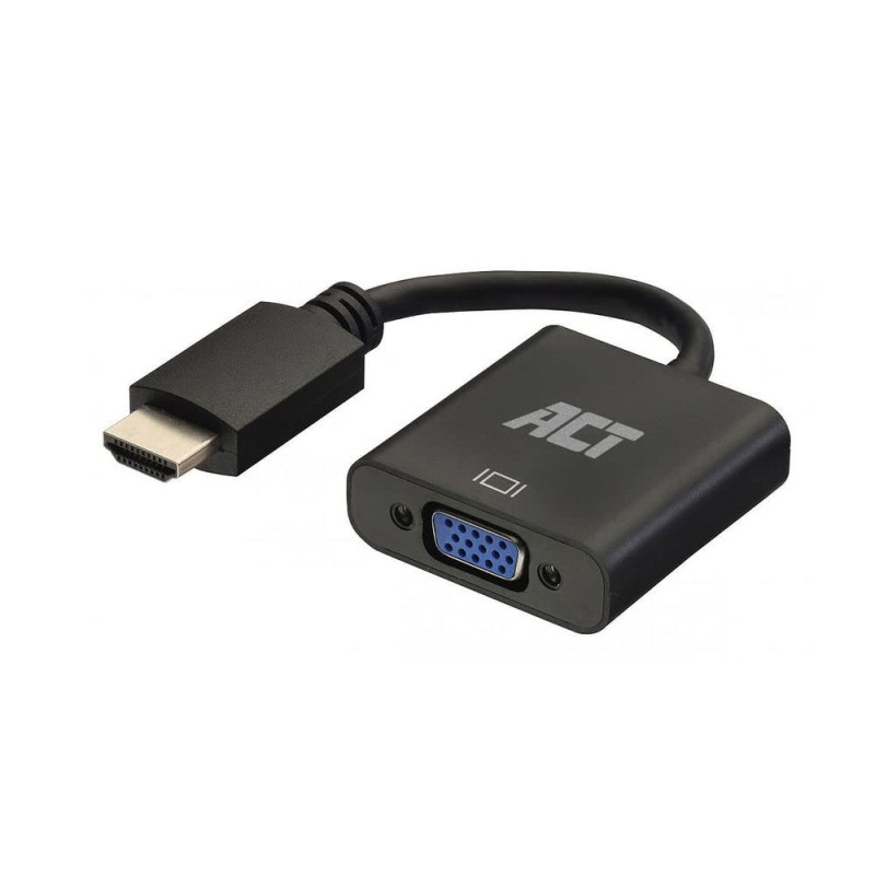 ACT Convertisseur HDMI vers VGA avec Audio AC7535 ACT Convertisseur HDMI vers VGA avec Audio AC7535