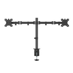 ACT Support de Moniteur 2 moniteurs pour 10-32 Pouces, VESA 75/100mm, Bras de Moniteur réglable en Hauteur pour Le Bureau, Incli