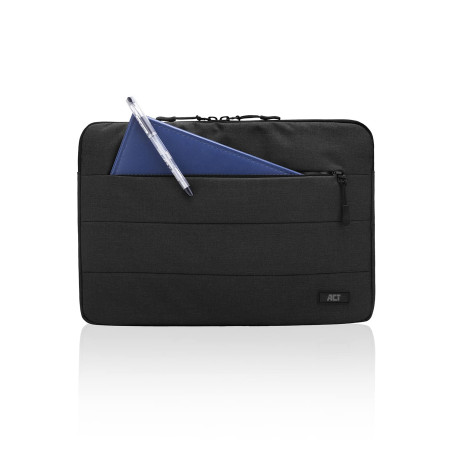ACT City Laptop Sleeve 13 Pouces, Polyester Laptop Sleeve avec Poche Frontale, pour Le Travail école Voyage, Sac de Travail lége