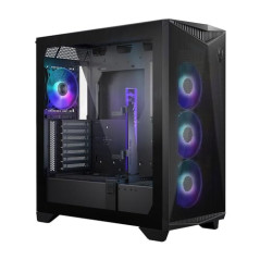 MSI MPG GUNGNIR 300R Airflow Boîtier PC Mid-Tower, Capacité E-ATX, 4 x Ventilateurs 120mm & Contrôleur Hub, Support GPU Vertical