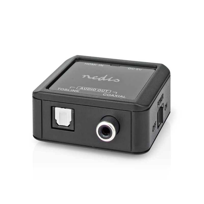 Nedis | Convertisseur audio numérique | 1 voie | Entrée de connexion : DC Power/HDMI™ | Sortie de connexion : 1 x audio coaxial Nedis | Convertisseur audio numérique | 1 voie | Entrée de connexion : DC Power/HDMI™ | Sortie de connexion : 1 x audio coaxial