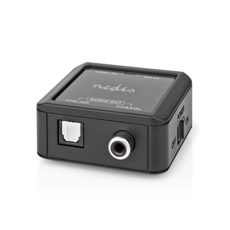 Nedis | Convertisseur audio numérique | 1 voie | Entrée de connexion : DC Power/HDMI™ | Sortie de connexion : 1 x audio coaxial