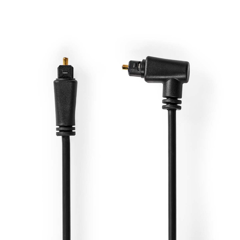 NEDIS Câble audio optique | Fiche Toslink | Fiche Toslink | Rotatif | 2 m | Rond | PVC | Noir | Enveloppe NEDIS Câble audio optique | Fiche Toslink | Fiche Toslink | Rotatif | 2 m | Rond | PVC | Noir | Enveloppe