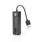 Nedis Hub USB | Connecteur USB-A | Prise USB-A | Ports 3 Ports | Alimentation par USB | SD & MicroSD / 3X USB Nedis Hub USB | Connecteur USB-A | Prise USB-A | Ports 3 Ports | Alimentation par USB | SD & MicroSD / 3X USB