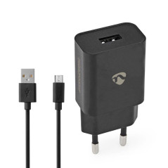 Chargeur Mural | 1.0 a a | Nombre de Sorties: 1 | USB-a | Micro USB (Loose) câble | 1.00 m | 5 w | s