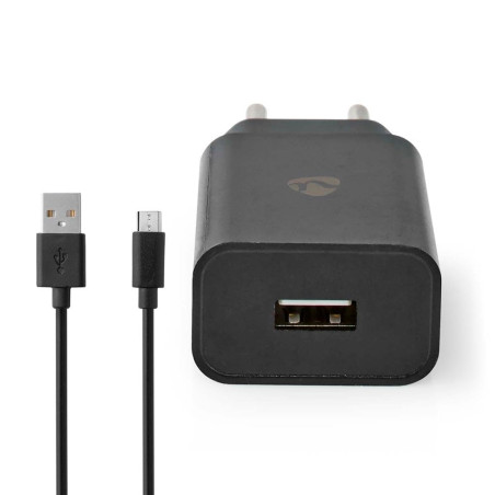 Chargeur Mural | 1.0 a a | Nombre de Sorties: 1 | USB-a | Micro USB (Loose) câble | 1.00 m | 5 w | s