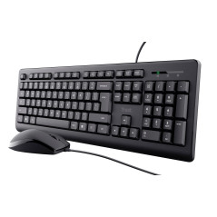 Trust Primo Clavier Souris Set Belge AZERTY