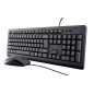 Trust Primo Clavier Souris Set Belge AZERTY