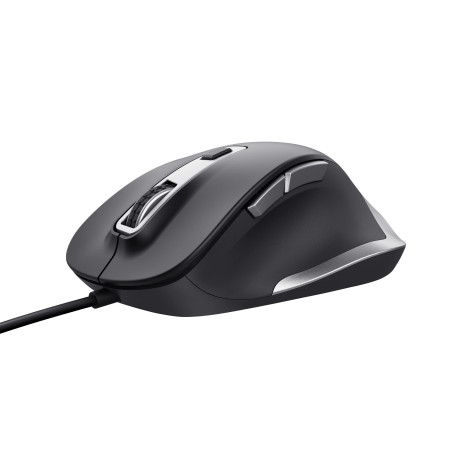 Trust Fyda Souris Filaire, Conception Durable, 600-5000 DPI, 6 Boutons, Câble USB 150cm, Souris Ergonomique avec Fil pour PC, Or