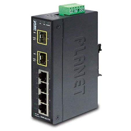 PLANET ISW-621TF commutateur réseau Non-géré L2 Fast Ethernet (10/100) Bleu