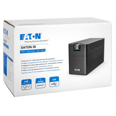 Eaton UPS 5E Gen2 550 IEC - Alimentation sans Interruption Interactive - 5E550I - 550 VA (4 Prises IEC-C13, Silencieux, Logiciel