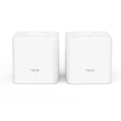 Tenda AC1200 MW3(2-Pack) Dual-Band Mesh WiFi System for Whole Home (Router & Wi-FI Repeater Replacement), 200m2 WiFi Coverage, P