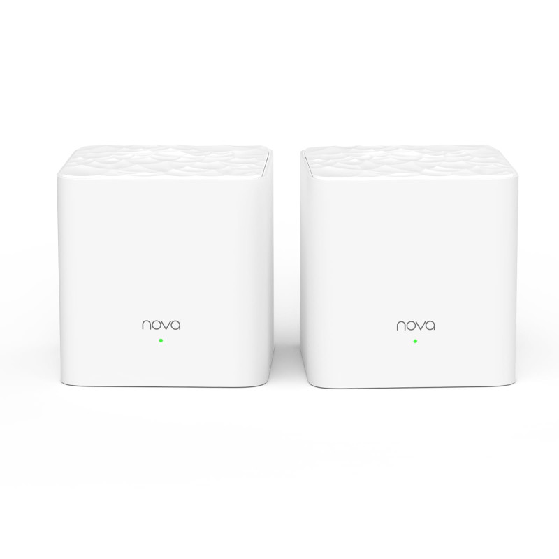 Tenda AC1200 MW3(2-Pack) Dual-Band Mesh WiFi System for Whole Home (Router & Wi-FI Repeater Replacement), 200m2 WiFi Coverage, P Tenda AC1200 MW3(2-Pack) Dual-Band Mesh WiFi System for Whole Home (Router & Wi-FI Repeater Replacement), 200m2 WiFi Coverage, P