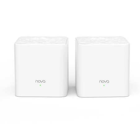Tenda AC1200 MW3(2-Pack) Dual-Band Mesh WiFi System for Whole Home (Router & Wi-FI Repeater Replacement), 200m2 WiFi Coverage, P
