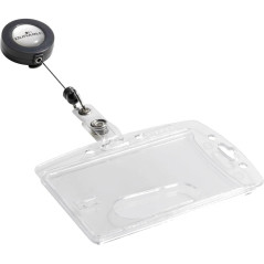 Durable 8012-19 Portes-badge pour carte de sécurité avec enrouleur Lot de 10