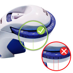 DYMO Omega Système de marquage | Petite étiqueteuse à molette Turn-Click au design ergonomique | Pour la maisonle bricolage et l