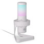 ENDORFY Axis Streaming Onyx White, Microphone omnidirectionnel de Haute qualité, rétroéclairage RGB | EY1B007