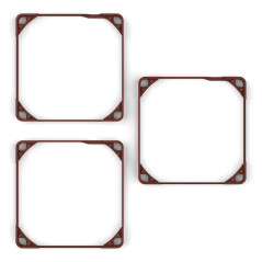 Noctua NA-SAVG2, Joints Anti-Vibrations pour Ventilateurs 140x25 mm (Kit de 3, Bruns)
