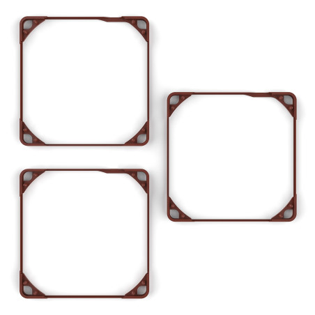 Noctua NA-SAVG2, Joints Anti-Vibrations pour Ventilateurs 140x25 mm (Kit de 3, Bruns)