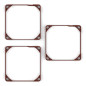 Noctua NA-SAVG2, Joints Anti-Vibrations pour Ventilateurs 140x25 mm (Kit de 3, Bruns)