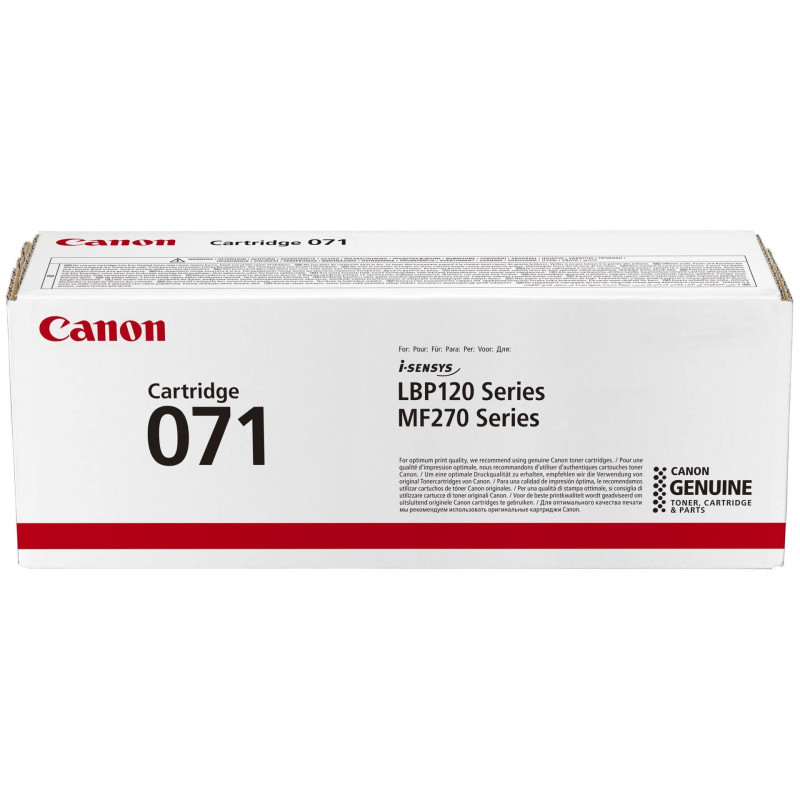 Canon Cartridge 71 BK Toner Noir Rendement 1200 Pages (Emballage Carton) Canon Cartridge 71 BK Toner Noir Rendement 1200 Pages (Emballage Carton)