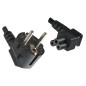 DINIC CB-3L-3M câble électrique Noir CEE7/7 Coupleur C5 - Cables électriques (3 m, Male connector / Female connector, CEE7/7, Co DINIC CB-3L-3M câble électrique Noir CEE7/7 Coupleur C5 - Cables électriques (3 m, Male connector / Female connector, CEE7/7, Co