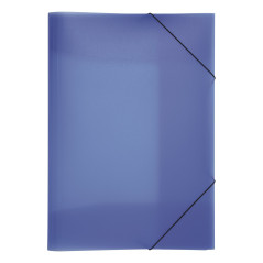 Pagna Lucy Chemise en polypropylène avec élastiques de maintien et 3 rabats intérieurs Bleu foncé Format A3
