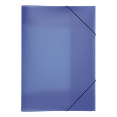 Pagna Lucy Chemise en polypropylène avec élastiques de maintien et 3 rabats intérieurs Bleu foncé Format A3