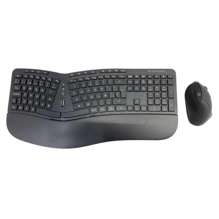 Conceptronic ORAZIO02ES Ergo Ensemble Clavier Ergonomique et Souris Verticale sans Fil Espagnol