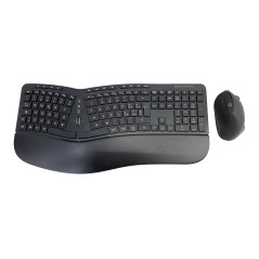 Conceptronic ORAZIO02IT Ergo Ensemble Clavier Ergonomique et Souris Verticale sans Fil Clavier Italien