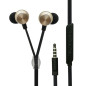 carstyling XXL 2GO Écouteurs Intra-Auriculaires stéréo de Luxe avec Fermeture Éclair Doré carstyling XXL 2GO Écouteurs Intra-Auriculaires stéréo de Luxe avec Fermeture Éclair Doré