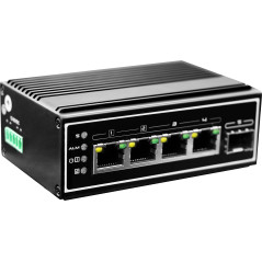 LevelOne Switch 5x GE IGP-0502 DIN-Rail,-40°C to 75°C PoE