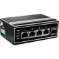LevelOne Switch 5x GE IGP-0502 DIN-Rail,-40°C to 75°C PoE LevelOne Switch 5x GE IGP-0502 DIN-Rail,-40°C to 75°C PoE