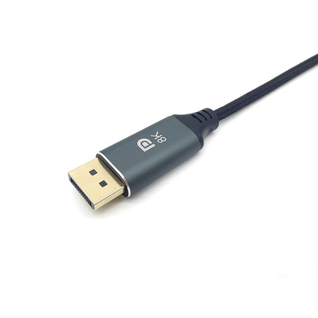 Equip 133421 Câble USB-C vers DisplayPort de qualité supérieure M/M 1,0 m 8 K/60 Hz