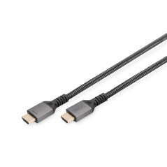 DIGITUS Câble de connexion HDMI 2.1 Ultra High Speed - UHD-II - 8k/60Hz - 4k/120Hz - câble tressé - 2.0m - compatible avec PS5,
