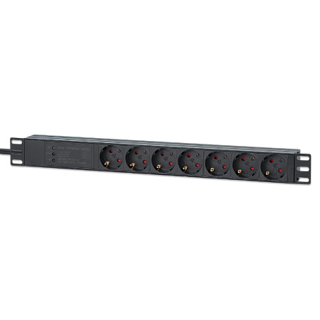 Intellinet Steckdosenleiste 7fach 2m Kabel 1HEÜberspannung - Power Strip