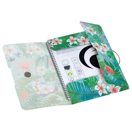 Herlitz Classeur élastique en polypropylène A4 Ladylike Jungle