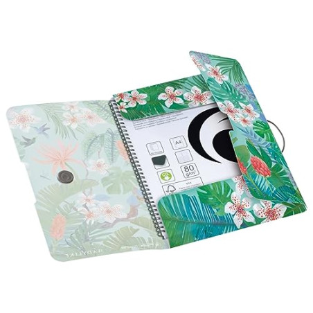 Herlitz Classeur élastique en polypropylène A4 Ladylike Jungle