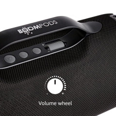 Boompods Rhythm 60 Haut-Parleur Bluetooth sans Fil - Mini Enceinte Portable avec Effets Lumineux LED, Autonomie 10h, Double Coup