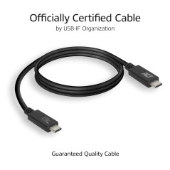 ACT Câble USB 4 type C, Thunderbolt 3, câble de moniteur USB C 20 Gbps, 5K ou double vidéo 4K @ 60 Hz pour moniteur, charge EPR 