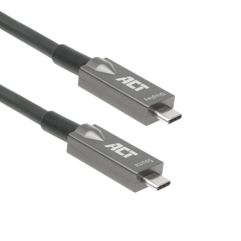 ACT Câble optique actif USB C 3.2 Gen2 10 Gbps haute vitesse pour vidéoconférence Smartboard AK4307 7,5 m ACT Câble optique actif USB C 3.2 Gen2 10 Gbps haute vitesse pour vidéoconférence Smartboard AK4307 7,5 m