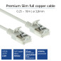 ACT Câble réseau Cat6a U/FTP LSZH LAN fin de 3,8 mm, câble flexible sans tranche CAT 6a avec fiche RJ45, pour une utilisation da ACT Câble réseau Cat6a U/FTP LSZH LAN fin de 3,8 mm, câble flexible sans tranche CAT 6a avec fiche RJ45, pour une utilisation da